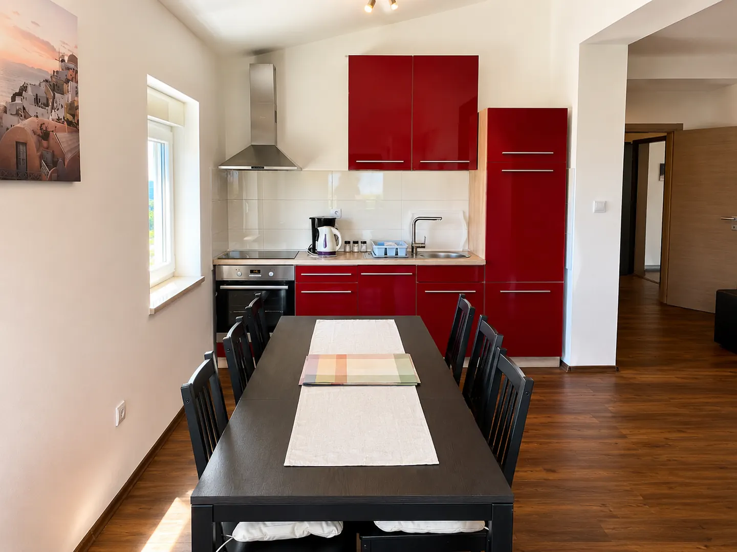 Blagovaonica i kuhinja u apartmanu Ville Livi